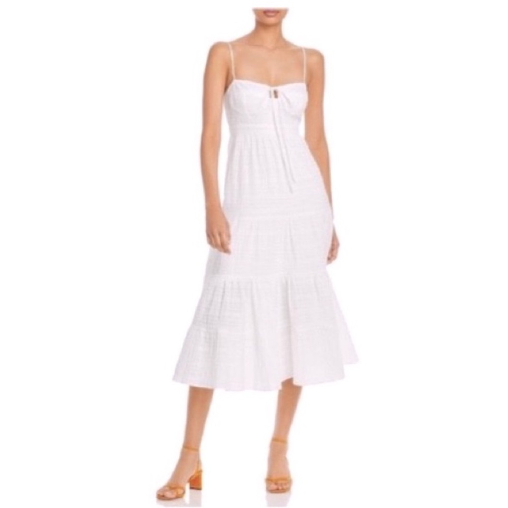 NWT WAYF Ivory White Drawstring Cup
Midi Dress